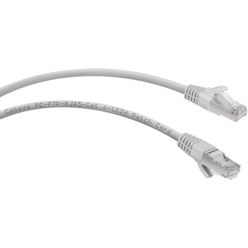 Патч-корд Cabeus PC-FTP-RJ45-CAT.6-3M-LSZH F/UTP RJ-45 вил.-вилка RJ-45 кат.6 3м серый LSZH Патч-корд Cabeus PC-FTP-RJ45-CAT.6-3M-LSZH F/UTP RJ-45 вил.-вилка RJ-45 кат.6 3м серый LSZH