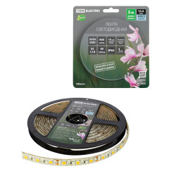 Лента светодиодная SMD5050-60 LED/м-IP65-12 В-14,4 Вт/м-4000 К (5 м) блистер TDM