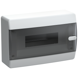 UNION Compact Корпус пластиковый ЩРН-П-12 IP41 черная прозрачная дверь IEK