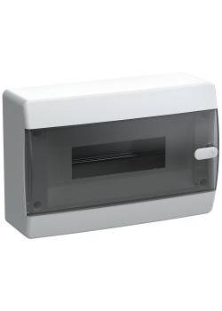 UNION Compact Корпус пластиковый ЩРН-П-12 IP41 черная прозрачная дверь IEK