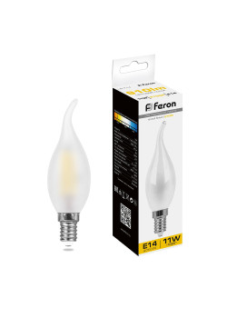 Лампа светодиодная Feron LB-714 Свеча на ветру E14 11W 230V 2700K