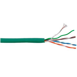 Кабель информационный Lanmaster LAN-5EUTP-PT-LSZH-GN кат.5E UTP 4 пары 24AWG LSZH внутренний 305м зеленый