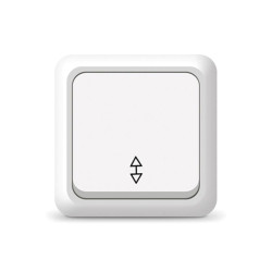 Переключатель проходной 1-кл. ОП Олимп 10А IP20 бел. UNIVersal О0025