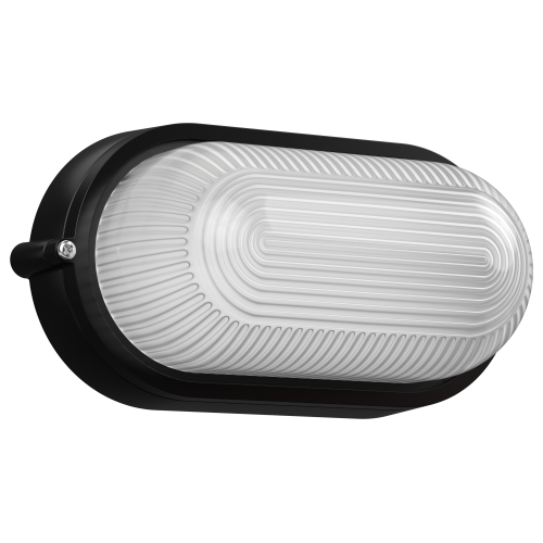 Светильник НПП1401 овал 60Вт IP54 черный IEK