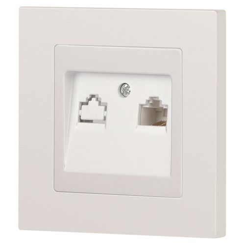 Розетка компьютерная 1-м СП Accent 6-303-06 RJ45 IP20 перламутр. Intro Б0063636 Розетка компьютерная 1-м СП Accent 6-303-06 RJ45 IP20 перламутр. Intro Б0063636