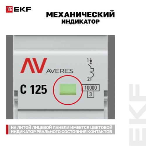 AV-125 1P 125A (C) 10kA EKF AVERES AV-125 1P 125A (C) 10kA EKF AVERES