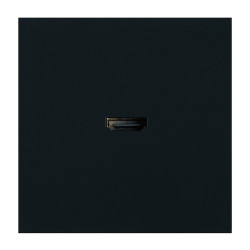 Розетка HDMI 2.0 Type A (механизм), STEKKER, серия Мия, RST00-3118-05, черный бархат