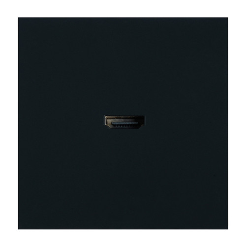 Розетка HDMI 2.0 Type A (механизм), STEKKER, серия Мия, RST00-3118-05, черный бархат