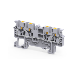 Клемма с 4-мя контактами push-in OptiClip СP-2,5-QUATTRO-(0,2-2,5)-I-серый