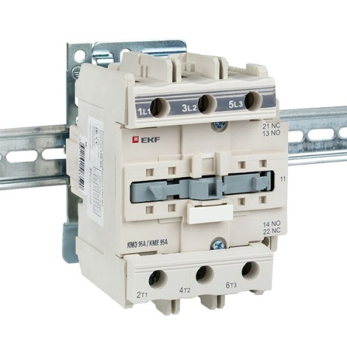 Контактор КМЭ-3 95А 1NO+1NC 24В AC EKF Контактор КМЭ-3 95А 1NO+1NC 24В AC EKF