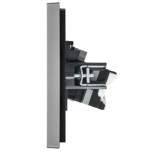 FORTE&PIANO Розетка двойная RJ11+RJ45 кат.5E FP535 сталь IEK FORTE&PIANO Розетка двойная RJ11+RJ45 кат.5E FP535 сталь IEK