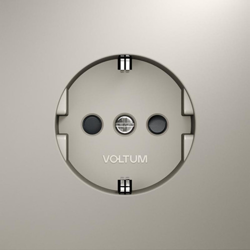 Розетка 1-м СП S70 16А с заземл. защ. шторки механизм кашемир Voltum VLS040203 Розетка 1-м СП S70 16А с заземл. защ. шторки механизм кашемир Voltum VLS040203