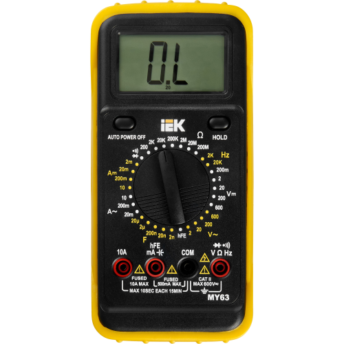 Мультиметр цифровой PROFESSIONAL MY63 IEK Мультиметр цифровой PROFESSIONAL MY63 IEK