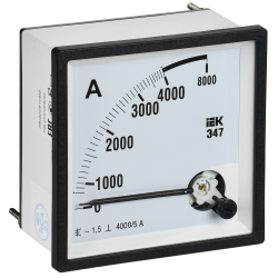 Амперметр Э47 4000/5А класс точности 1,5 96х96мм IEK