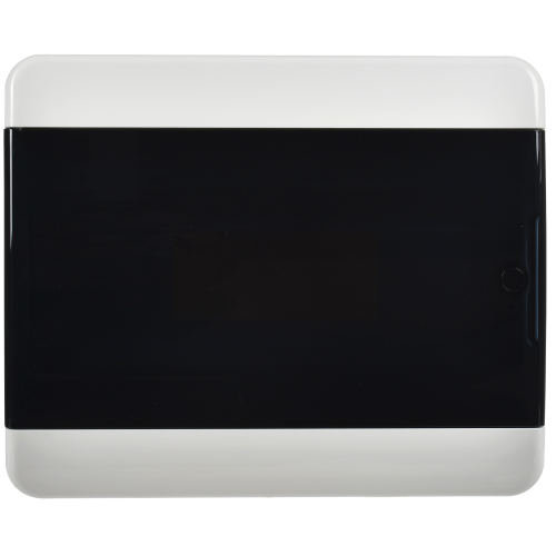 TEKFOR Корпус пластиковый ЩРН-П-12 IP41 черная прозрачная дверь IEK