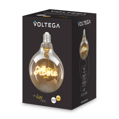 Лампа светодиодная Loft Led G125 4Вт 2500К E27 Voltega 8551