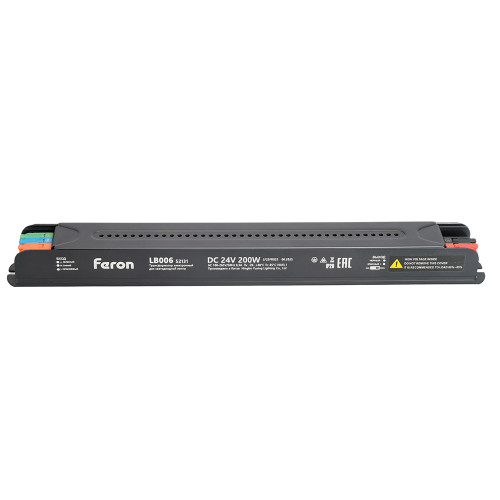 Трансформатор для светодиодной ленты с диммированием 200W 24V IP20 , клипсы, LB006 Трансформатор для светодиодной ленты с диммированием 200W 24V IP20 , клипсы, LB006