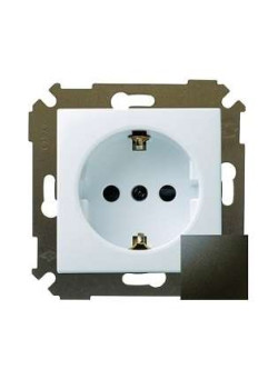 Розетка 1-м СП Simon34 16А IP20 с заземл. механизм графит Simon 34432-038