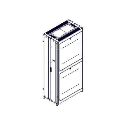 Шкаф Systeme Electric, серия Uniprom, 48U-600/1070, боковые панели 4шт, черный