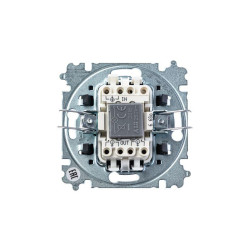 Переключатель 1-кл. СП Levit IP20 с подсветкой ориентацион. бел./дым. черн. ABB 2CHH590646A6062