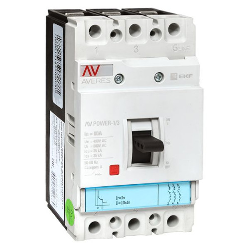 AV-POWER-1/3 80А 35кА TR EKF
