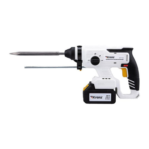 Перфоратор аккумуляторный SDS-plus 2.2Дж 1х4А.ч в кейсе Kranz KR-PT-120 Перфоратор аккумуляторный SDS-plus 2.2Дж 1х4А.ч в кейсе Kranz KR-PT-120
