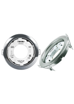 Светильник GX 53-CH-1 106х48мм хром металл+пластик TOKOV ELECTRIC TOK-GX53-CH-1