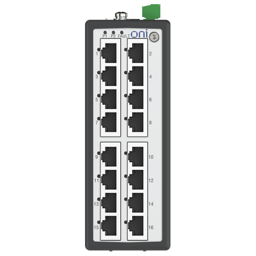 Коммутатор промышленный неуправляемый ISU-430 Ethernet 16 портов 10/100BaseT разъем RJ45 24В AC/12/24/48В DC с резервированием ONI Коммутатор промышленный неуправляемый ISU-430 Ethernet 16 портов 10/100BaseT разъем RJ45 24В AC/12/24/48В DC с резервированием ONI