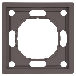 Рамка STEKKER, PFR00-5001-09 1-местная, серия Эмили, антрацит, soft touch