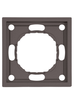 Рамка STEKKER, PFR00-5001-09 1-местная, серия Эмили, антрацит, soft touch