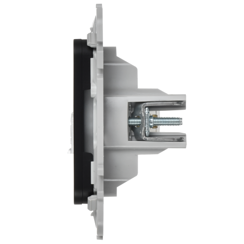 FLITE Розетка 2-местная RJ45/TV категория 5Е UTP РКТВ5е-2-0-ФлЧ черный IEK