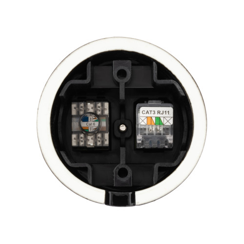 Розетка телефонная RJ11 + компьютерная RJ45 черная «Болонь» TDM Розетка телефонная RJ11 + компьютерная RJ45 черная «Болонь» TDM