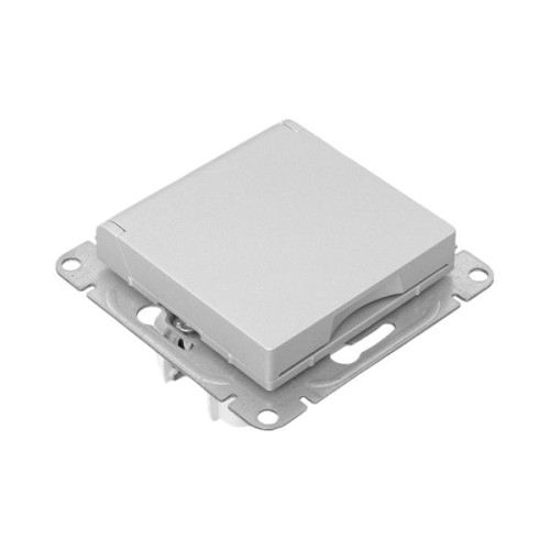 Механизм роз., 16А, IP44, с.з., с.ш., c крышкой, алюм. Эпика EKF