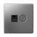 ARTGALLERY РОЗЕТКА двойная ТВ + компьютерная RJ45, кат. 5Е, СТАЛЬ