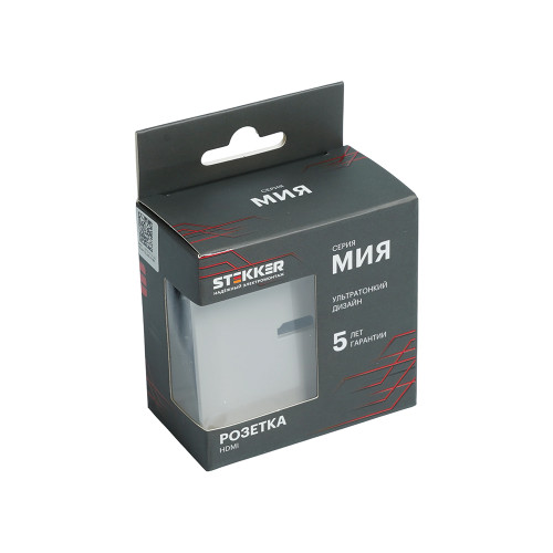 Розетка HDMI 2.0 Type A (механизм), STEKKER, серия Мия, RST00-3118-08, пудровый жемчуг Розетка HDMI 2.0 Type A (механизм), STEKKER, серия Мия, RST00-3118-08, пудровый жемчуг
