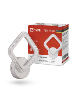 Светильник светодиодный ELEGANT ARIS-W-BG 15Вт 230В 3000-6500К 1050лм STEP COLOR бел. IN HOME 4690612043135