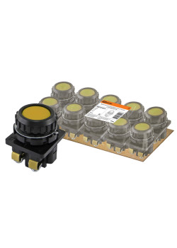 Выключатель кнопочный КЕ 011-У2-исп.5 желтый 1р 10A 660B IP40 TDM
