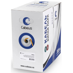 Кабель информационный Cabeus UTP-4P-Cat.6-SOLID-LSZH кат.6 U/UTP 4 пары LSZH внутренний 305м оранжевый