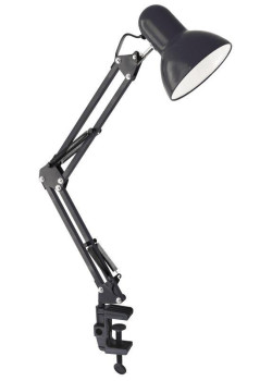 Светильник настольный UF-312P С02 230В 60Вт струбцина черн. Ultraflash 12895