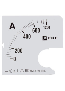 Шкала сменная для A721 600/5А-1,5 EKF