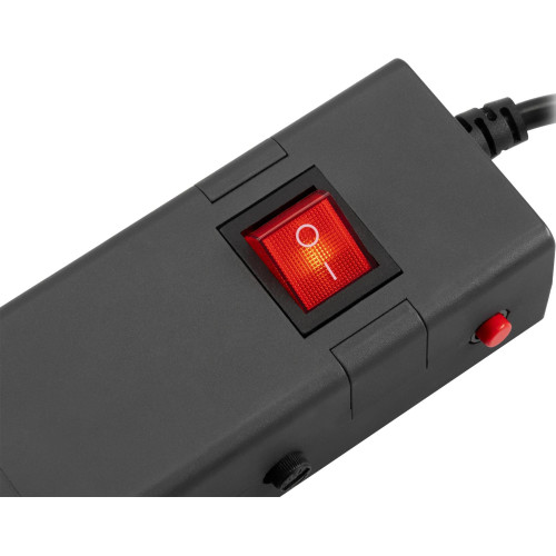 Сетевой фильтр Buro 600SE-1.8-USB-B 1.8м (6 розеток) черный (коробка)