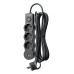 Удлинитель 3х3м с заземл. 10А IP20 USB 2800Вт 220В ПВС 3х1 с выкл. черн. КОСМОС YKsm3m3g-Z-VU10А-B Удлинитель 3х3м с заземл. 10А IP20 USB 2800Вт 220В ПВС 3х1 с выкл. черн. КОСМОС YKsm3m3g-Z-VU10А-B