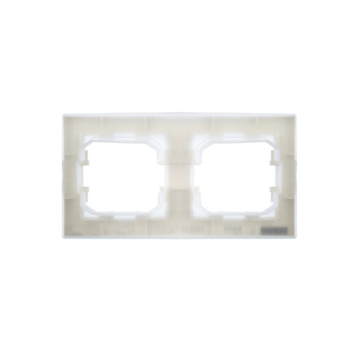BRITE Рамка 2-местная IP44 РУ-2-БрЖ-44 жемчуг IEK