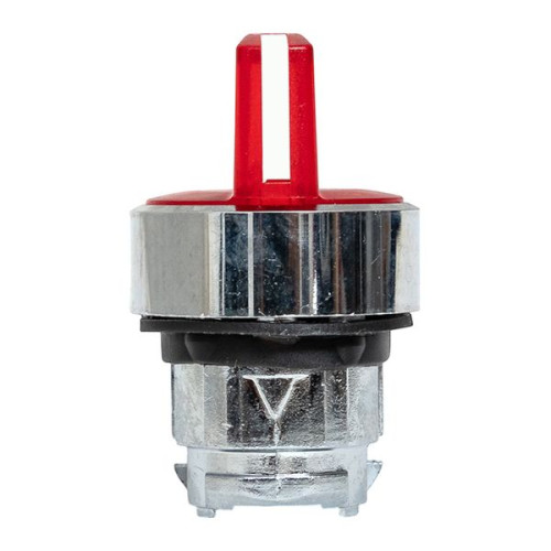 Исполнительный механизм переключателя ХB4 красный на 3 положения с фиксацией, с подсветкой с короткой ручкой IP65 EKF Исполнительный механизм переключателя ХB4 красный на 3 положения с фиксацией, с подсветкой с короткой ручкой IP65 EKF