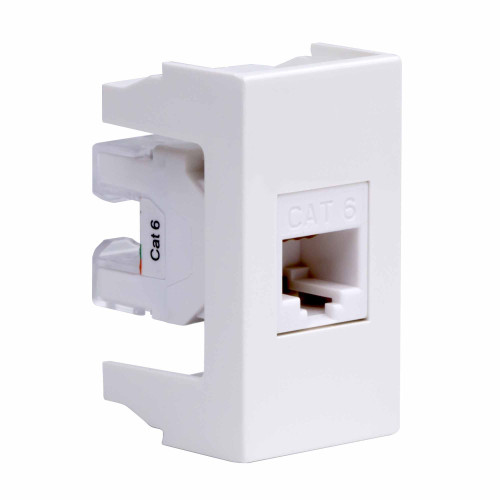 Компьютерная розетка RJ-45, кат. 6, 8P8C, ЭУИ Вива (Viva), белая, 1модуль Компьютерная розетка RJ-45, кат. 6, 8P8C, ЭУИ Вива (Viva), белая, 1модуль