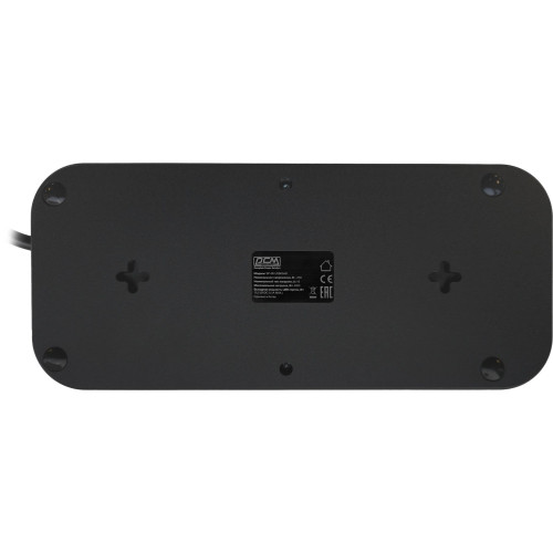 Сетевой фильтр Powercom SP-08 USB03AB 3,0М 3м (8 розеток) черный (коробка)