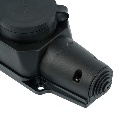 Розетка переносная 3-местная c/з STEKKER, RST16-23-44, штепсельная 250В, 16А, IP44, черный Розетка переносная 3-местная c/з STEKKER, RST16-23-44, штепсельная 250В, 16А, IP44, черный