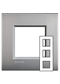 Livinglight рамка 2x3мод.71мм.М.никель