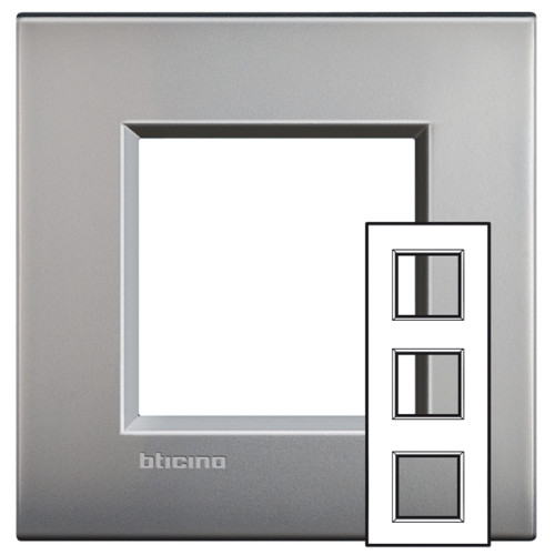 Livinglight рамка 2x3мод.71мм.М.никель