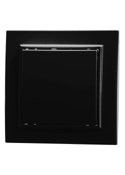 Выключатель 1-клавишный STEKKER, PSW10-9003-03, 250V, 10А, серия Эрна, черный